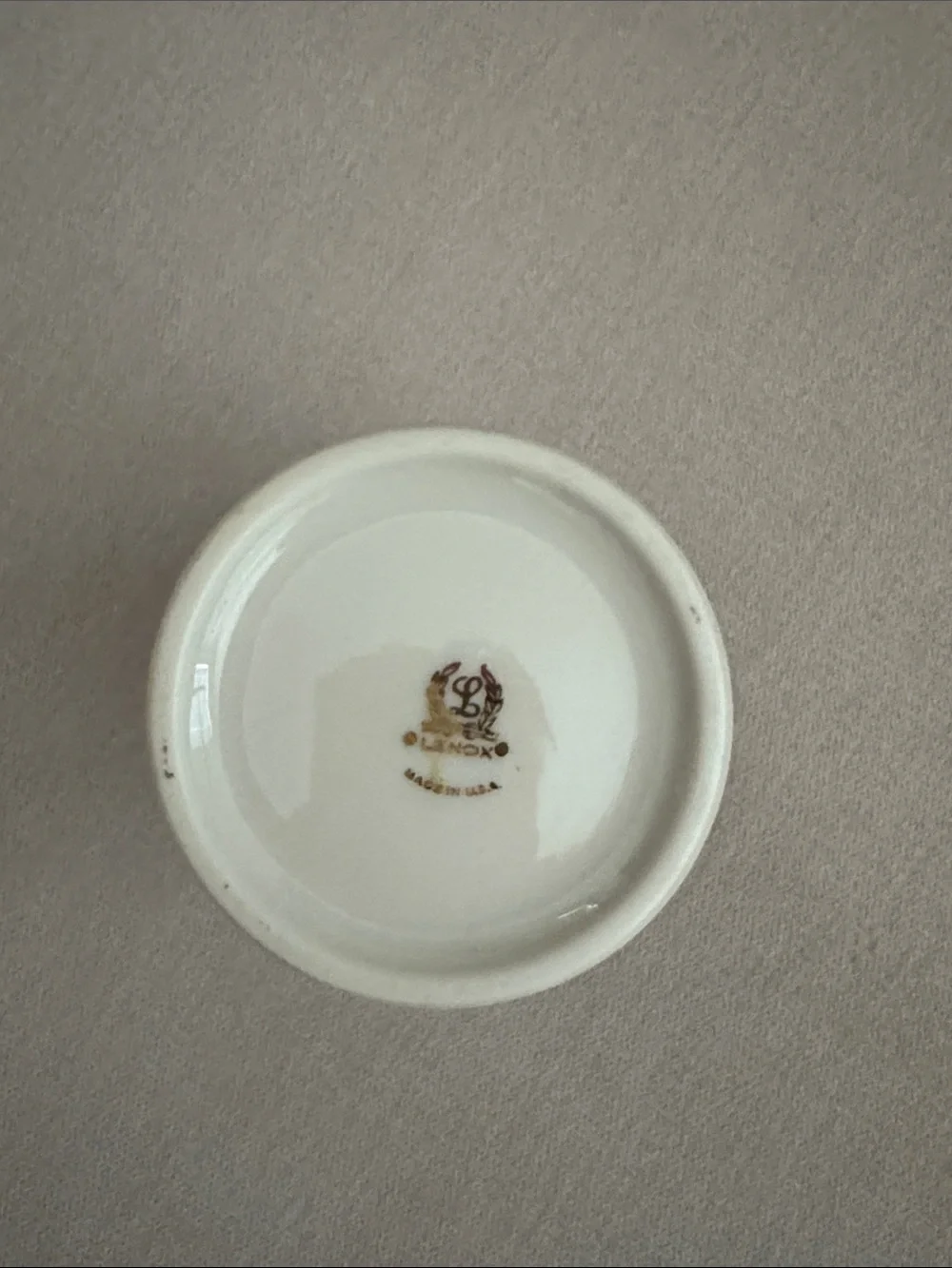 Vintage Lenox 6 Inch Pierced Rose Hearts Vase Ivory China 24K Gold Trim USA